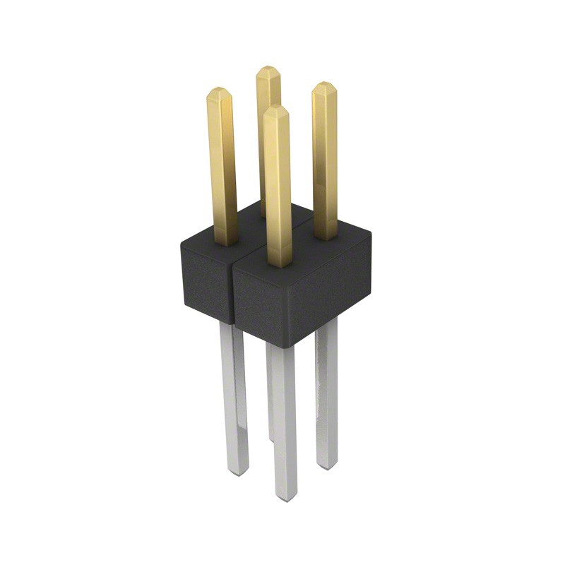 10 pcs : PBC02DACN - CONN HEADER VERT 4POS 2.54MM