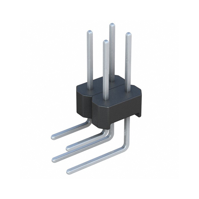 10 pcs : PREC002DBAN-M71RC - CONN HEADER R/A 4POS 2.54MM