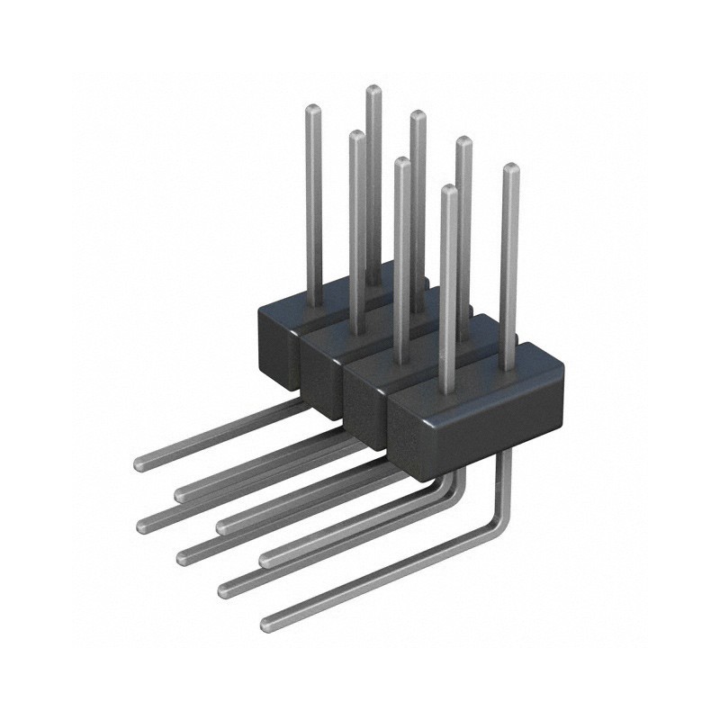 10 pcs : PEC04DBCN - CONN HEADER R/A 8POS 2.54MM