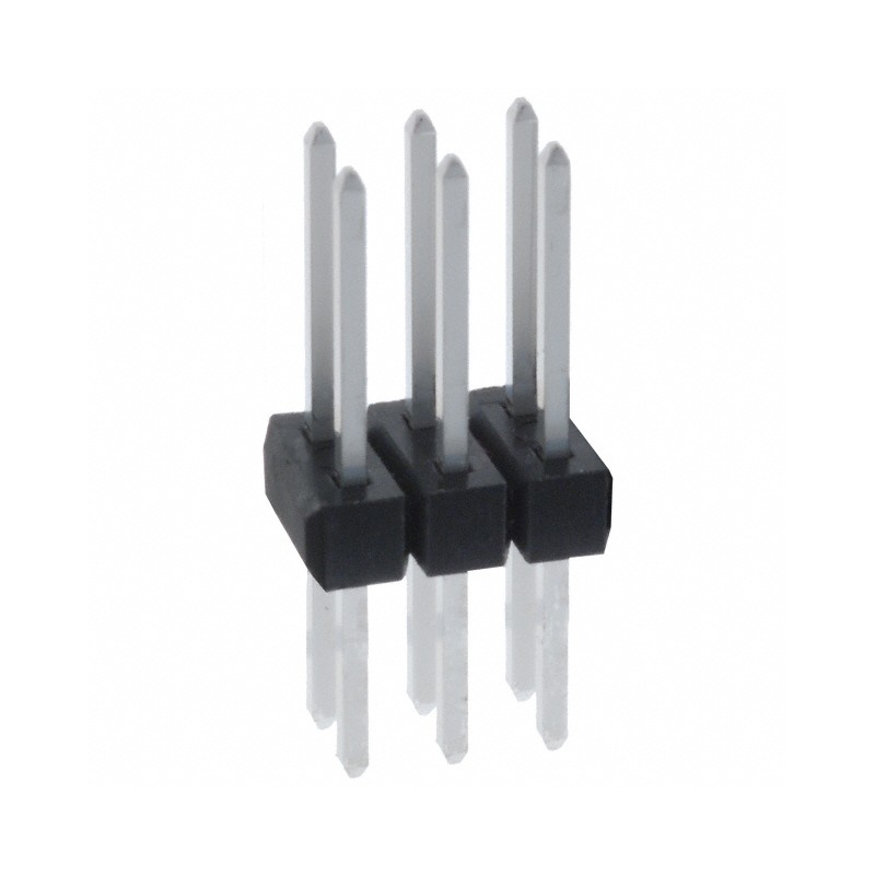 10 pcs : PEC03DFBN - CONN HEADER VERT 6POS 2.54MM