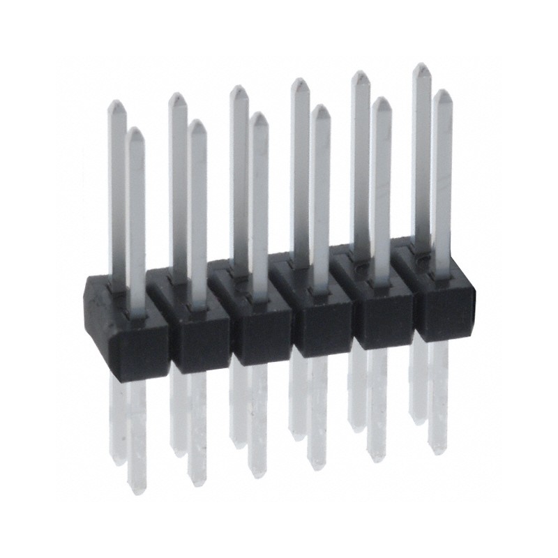 10 pcs : PEC06DFBN - CONN HEADER VERT 12POS 2.54MM