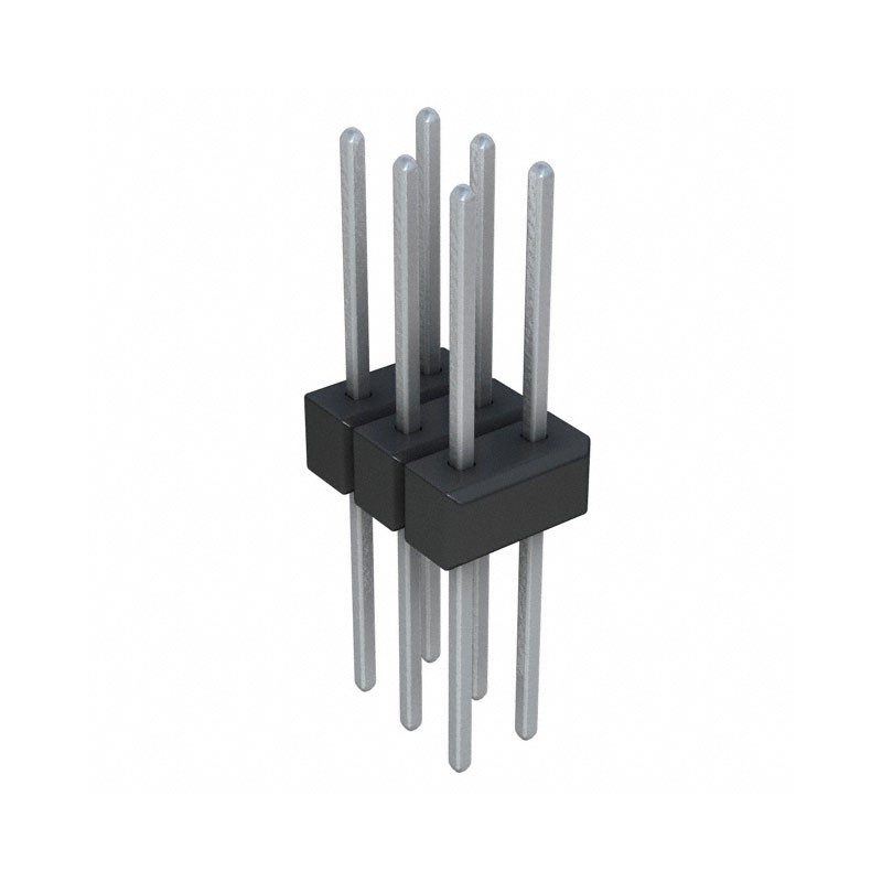 10 pcs : PEC03DFCN - CONN HEADER VERT 6POS 2.54MM