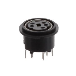 10 pcs : KMDVLX-5S-N-1 - MINI-DIN VERTICAL 5P SNAP & LOCK