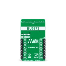 1 pcs - MikroElektronika MIKROE-5083, RTC 16 Click Real Time Clock (RTC) Add On Board for BU9873 for mikroBUS socket