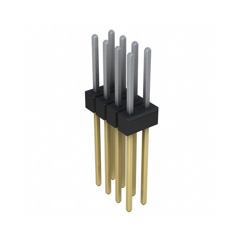 10 pcs : PBC04DFEN - CONN HEADER VERT 8POS 2.54MM