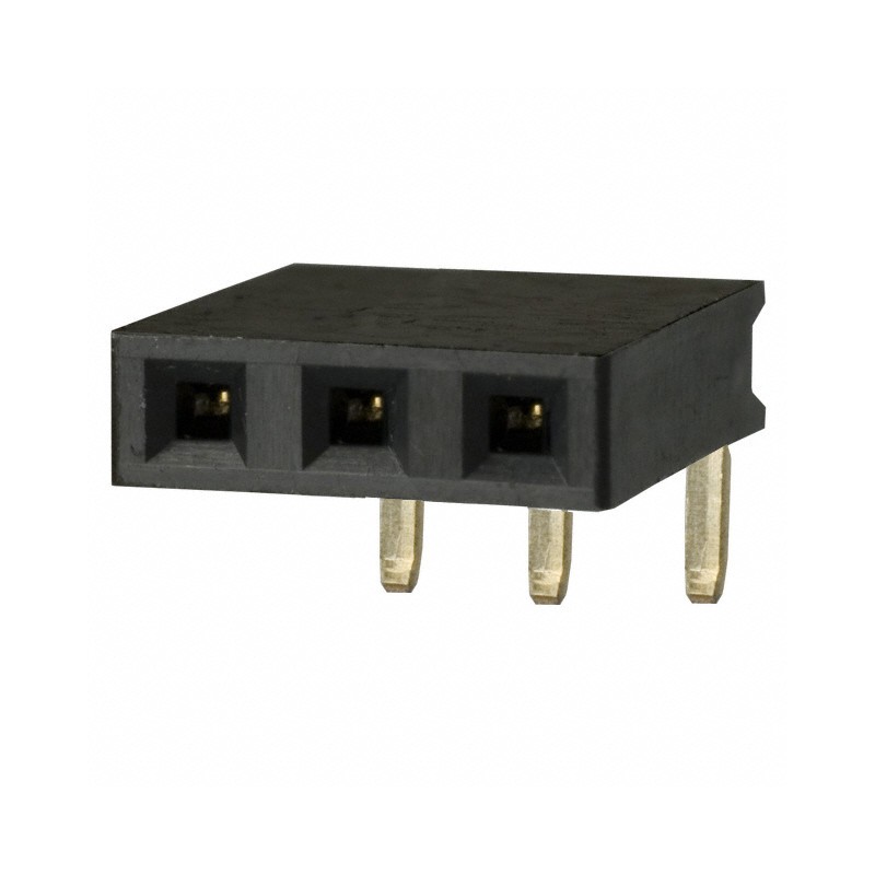 10 pcs : PPPC031LGBN-RC - CONN HDR 3POS 0.1 GOLD PCB R/A