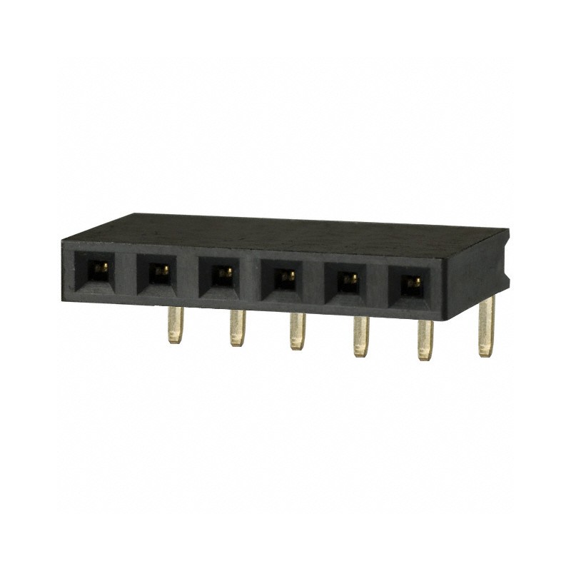10 pcs : PPPC061LGBN-RC - CONN HDR 6POS 0.1 GOLD PCB R/A