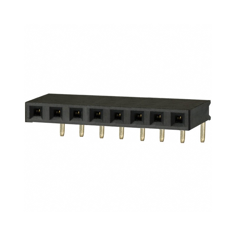 10 pcs : PPPC081LGBN-RC - CONN HDR 8POS 0.1 GOLD PCB R/A