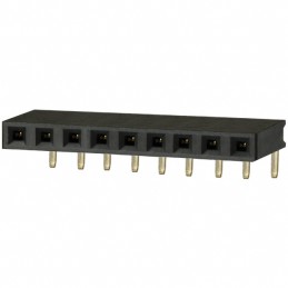 10 pcs : PPPC091LGBN-RC - CONN HDR 9POS 0.1 GOLD PCB R/A