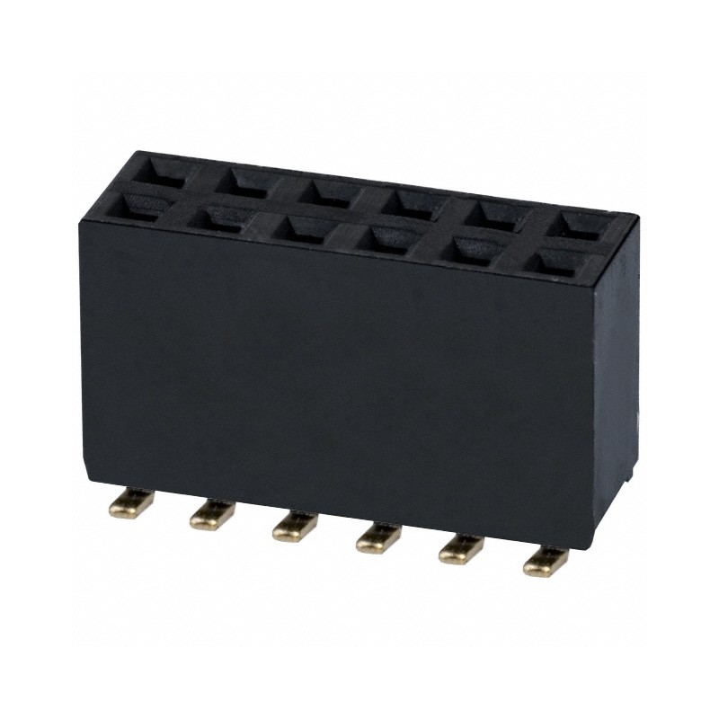 10 pcs : NPPC062KFMS-RC - CONN HDR 12POS 0.1 GOLD SMD