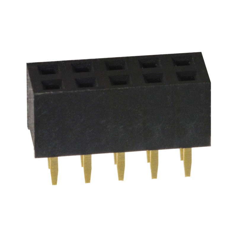 10 pcs : NPPN052AFCN-RC - CONN HDR 10POS 0.079 GOLD PCB