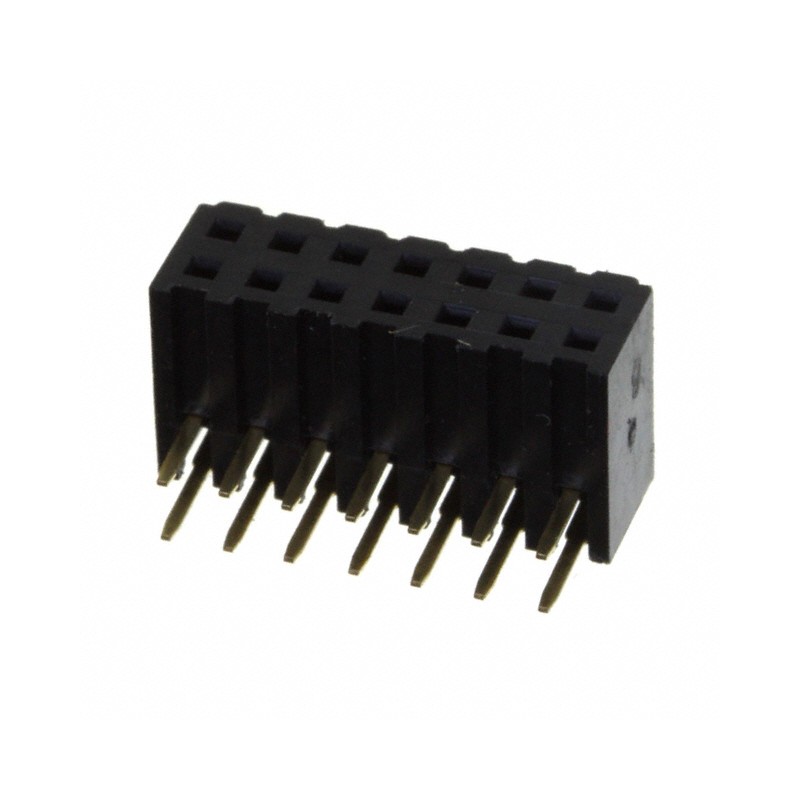 10 pcs : NPPN072FJFN-RC - CONN HDR 14P 0.079 GOLD PCB R/A