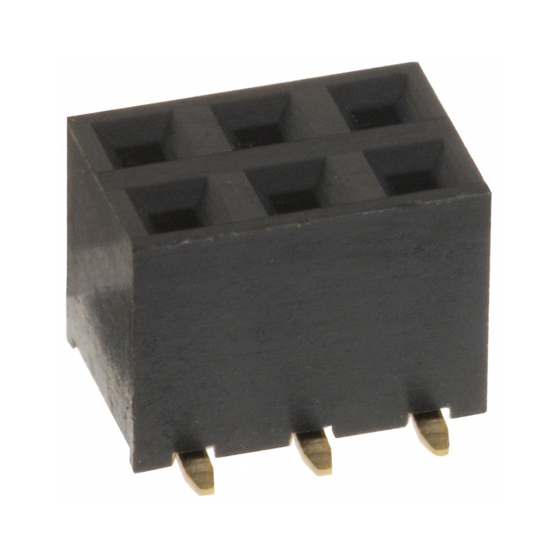 10 pcs : NPPN032FFKS-RC - CONN HDR 6POS 0.079 GOLD SMD