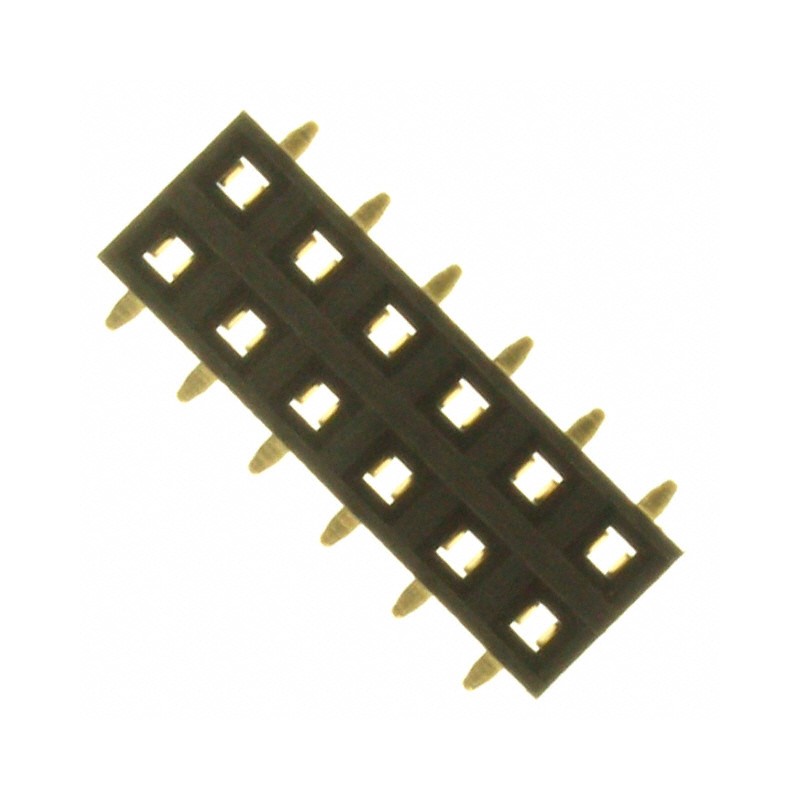 10 pcs : NPPN062FFKS-RC - CONN HDR 12POS 0.079 GOLD SMD