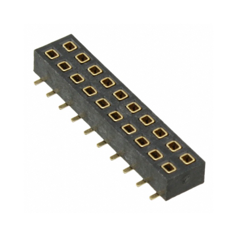 10 pcs : NPPN102GFNP-RC - CONN HDR 20POS 0.079 GOLD SMD