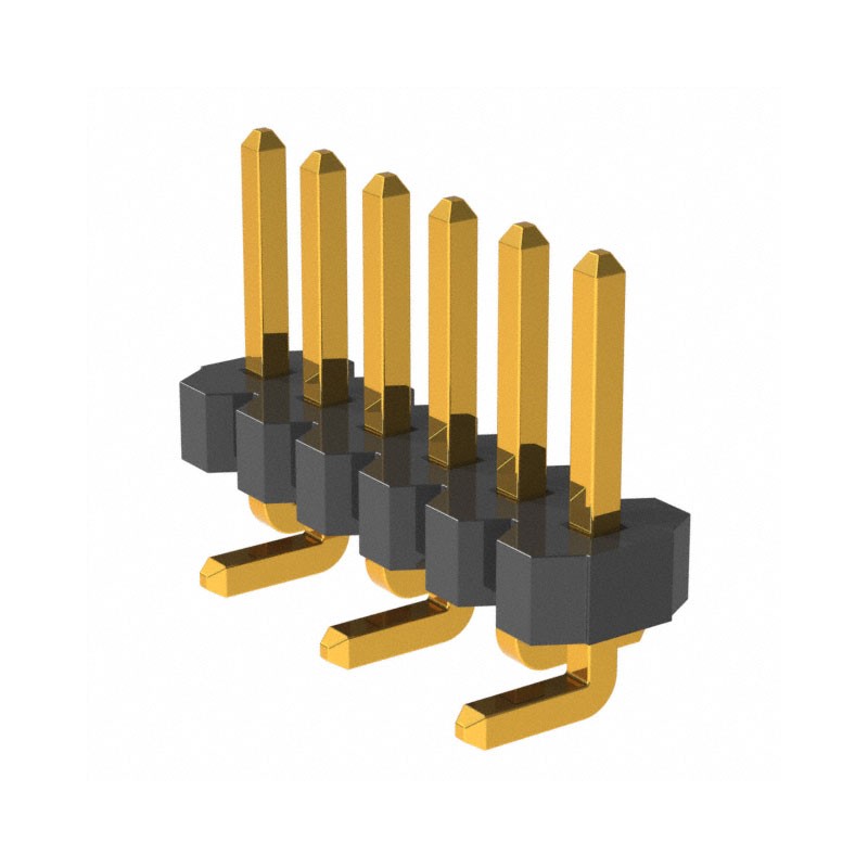 10 pcs : GRPB061VWTC-RC - CONN HEADER SMD 6POS 1.27MM