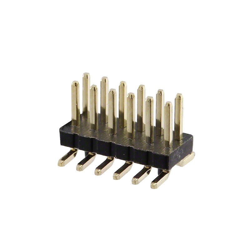 10 pcs : GRPB062VWQP-RC - CONN HEADER SMD 12POS 1.27MM