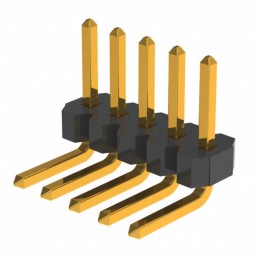 10 pcs : GRPB051VWCN-RC - CONN HEADER R/A 5POS 1.27MM