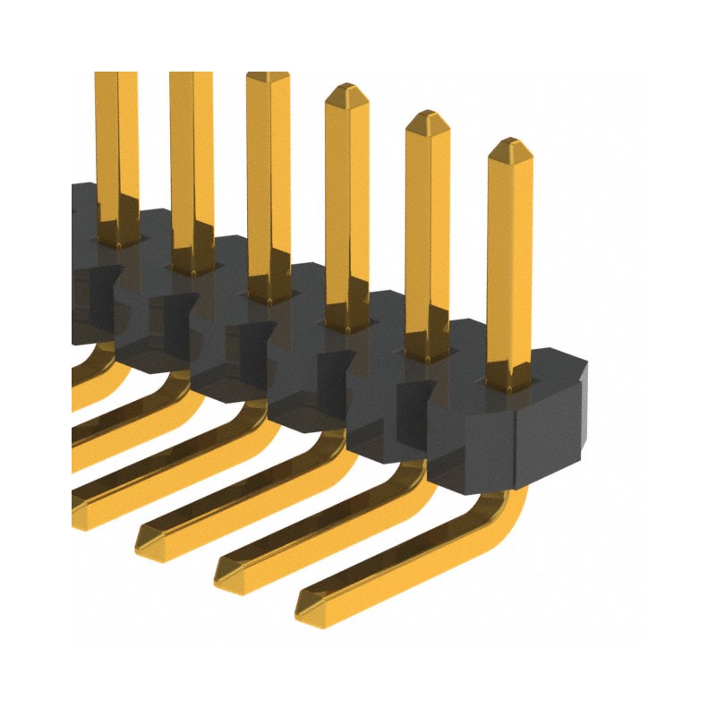 10 pcs : GRPB081VWCN-RC - CONN HEADER R/A 8POS 1.27MM