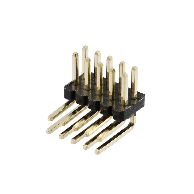 10 pcs : GRPB052MWCN-RC - CONN HEADER R/A 10POS 1.27MM