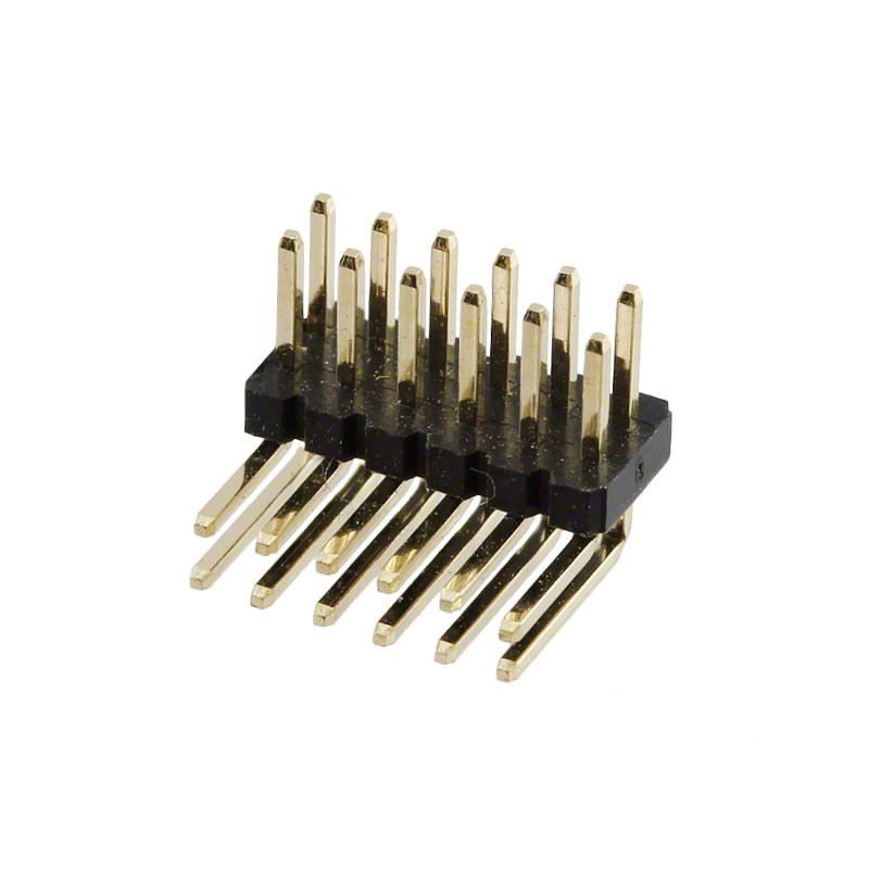 10 pcs : GRPB062MWCN-RC - CONN HEADER R/A 12POS 1.27MM