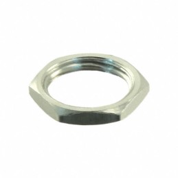 10 pcs : P2439 - NUT HEX NICKEL-PLATED BRASS