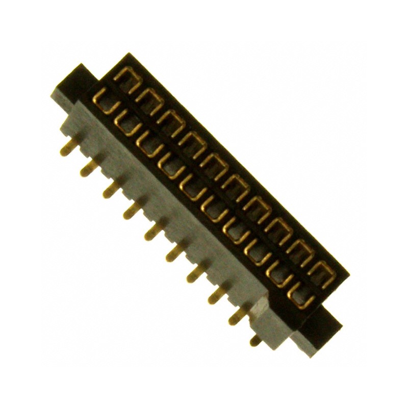 10 pcs : SFH31-NPPB-D10-SP-BK - CONN HDR 20POS 0.05 GOLD SMD