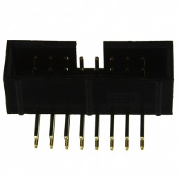 10 pcs : SBH11-PBPC-D08-RA-BK - CONN HEADER R/A 16POS 2.54MM