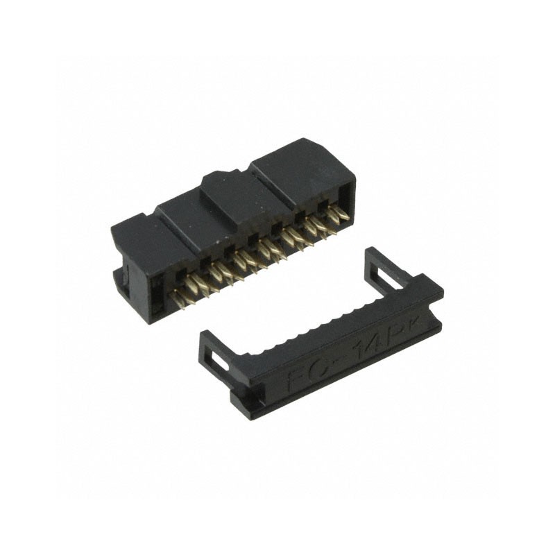 10 pcs : SFH210-PPPC-D07-ID-BK - CONN HEADER 14POS IDC 28AWG GOLD