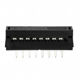 10 pcs : SIP110-PPPC-D08-ST-BK - CONN DIP HDR IDC 16POS 28AWG PCB