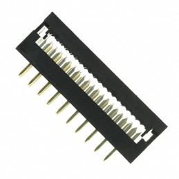 10 pcs : SIP110-PPPC-D10-ST-BK - CONN DIP HDR IDC 20POS 28AWG PCB
