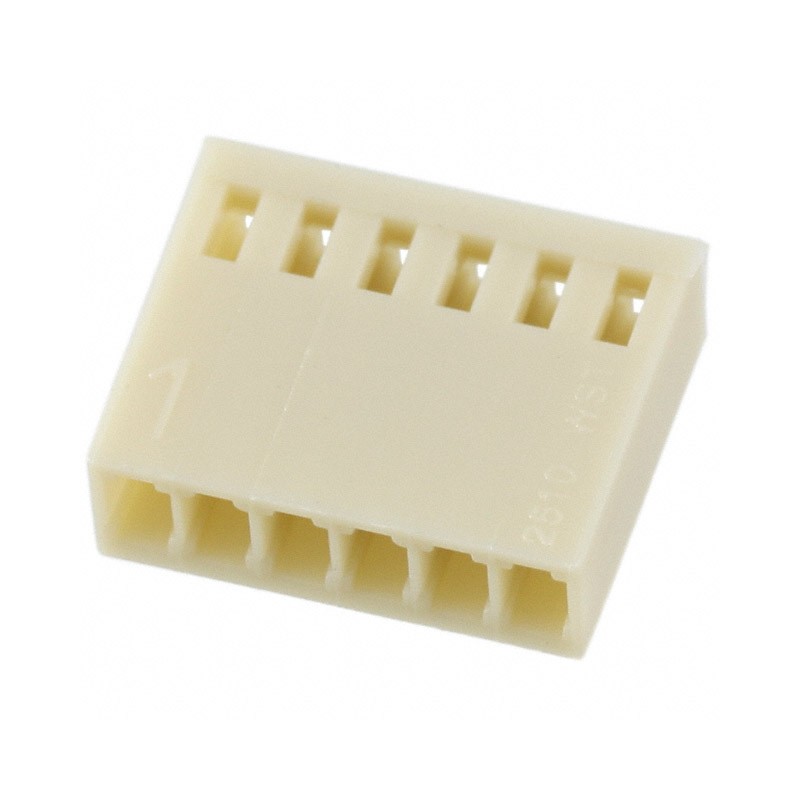 10 pcs : SWH25X-NULC-S06-UU-BA - CONN RCPT HSG 6POS 2.54MM