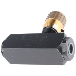 1 pcs - RS PRO Inline Mounting Hydraulic Flow Control Valve, G 3/8, 25L/min