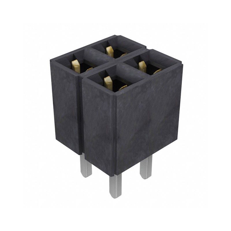 10 pcs : SLW-102-01-G-D - CONN RCPT 4POS 0.1 GOLD PCB