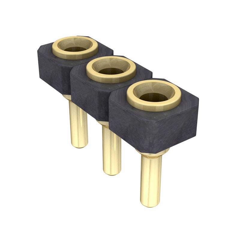 10 pcs : SL-103-G-12 - CONN RCPT 3POS 0.1 GOLD PCB