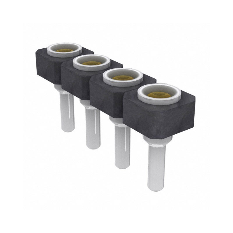 10 pcs : SL-104-T-12 - CONN RCPT 4POS 0.1 GOLD PCB