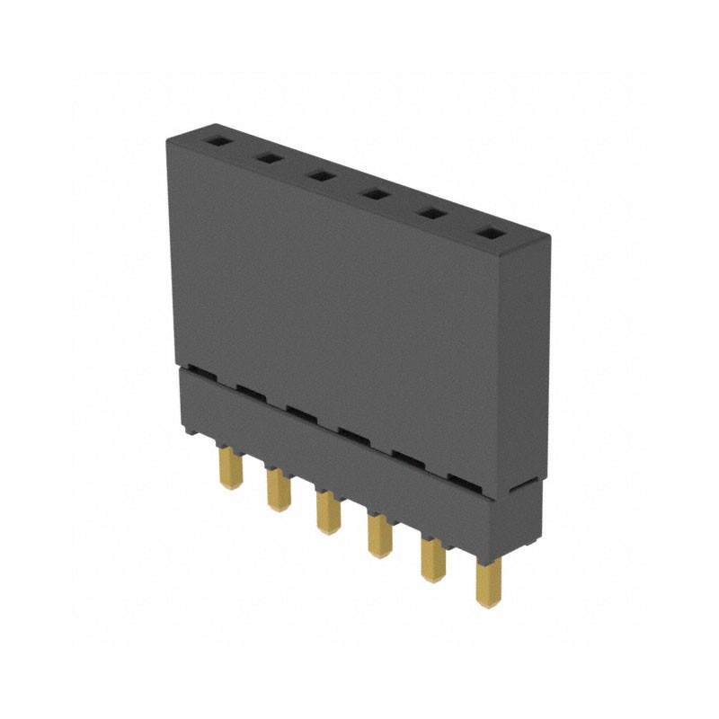 10 pcs : ESQ-106-12-G-S - CONN SOCKET 6POS 0.1 GOLD PCB