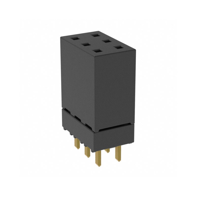 10 pcs : ESW-103-12-G-D - CONN SOCKET 6POS 0.1 GOLD PCB