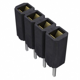 10 pcs : SSA-104-S-G - CONN RCPT 4POS 0.1 GOLD PCB