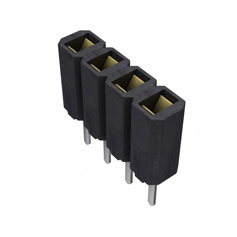 10 pcs : SSA-104-S-G - CONN RCPT 4POS 0.1 GOLD PCB