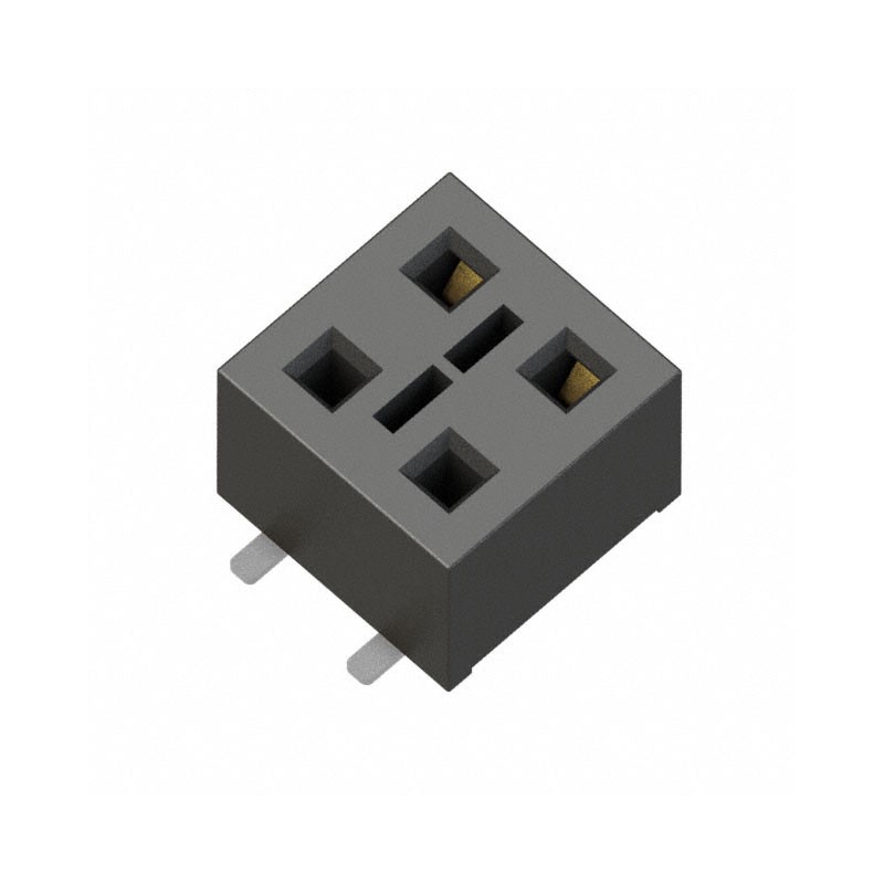 10 pcs : HLE-102-02-L-DV-BE - CONN RCPT 4POS 0.1 GOLD SMD