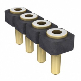 10 pcs : SL-104-G-19 - CONN RCPT 4POS 0.1 GOLD PCB