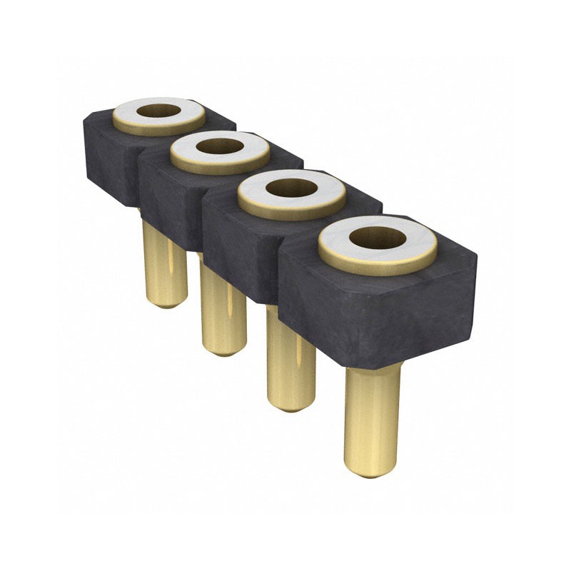 10 pcs : SL-104-G-19 - CONN RCPT 4POS 0.1 GOLD PCB