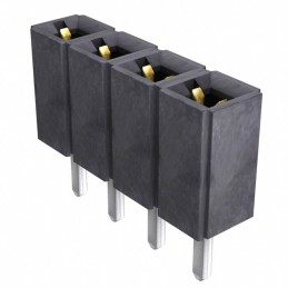 10 pcs : SLW-104-01-L-S - CONN RCPT 4POS 0.1 GOLD PCB