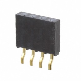 10 pcs : SMH-104-02-G-S - CONN RCPT 4POS 0.1 GOLD SMD R/A