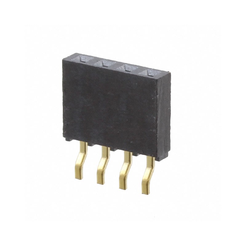 10 pcs : SMH-104-02-G-S - CONN RCPT 4POS 0.1 GOLD SMD R/A