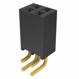 10 pcs : SSQ-102-02-G-D-RA - CONN RCPT 4POS 0.1 GOLD PCB R/A