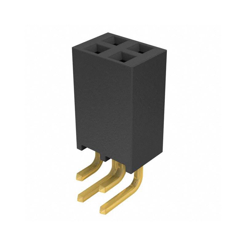 10 pcs : SSQ-102-02-G-D-RA - CONN RCPT 4POS 0.1 GOLD PCB R/A