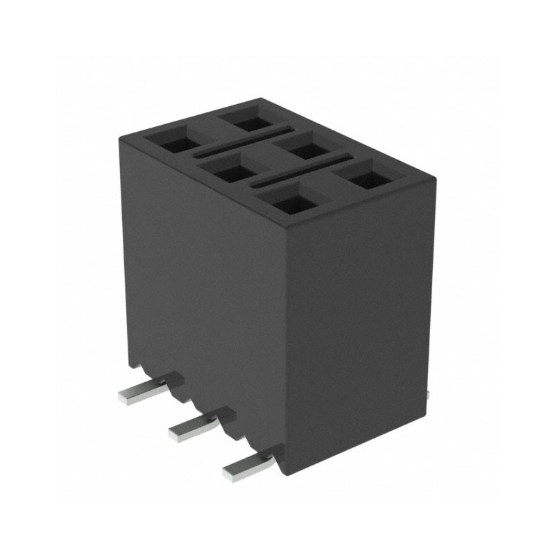 10 pcs : SSM-103-F-DV-LC - CONN RCPT 6POS 0.1 GOLD SMD