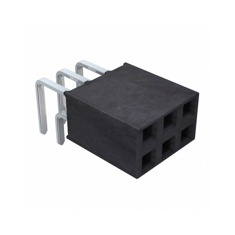 10 pcs : SSW-103-02-T-D-RA - CONN RCPT 6POS 0.1 TIN PCB R/A